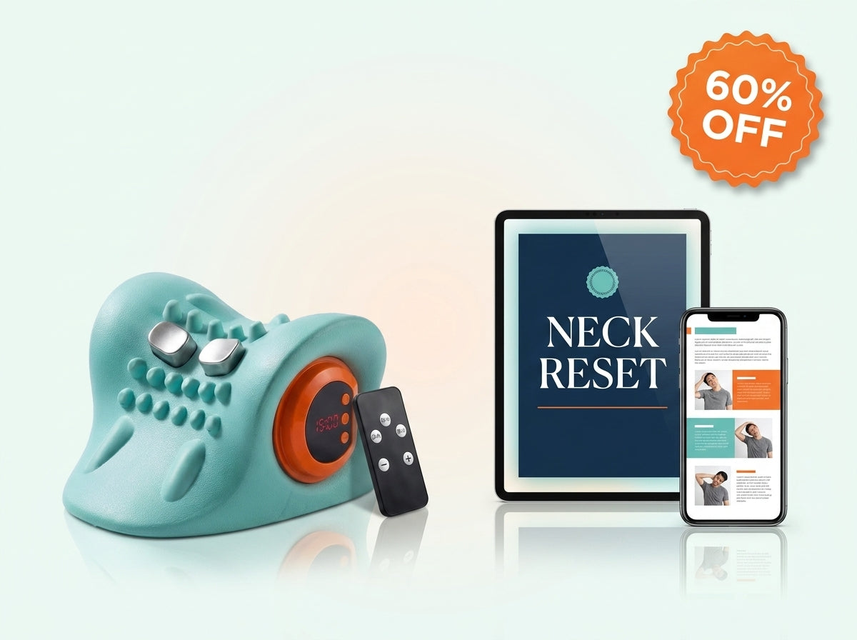 Cervya massage pillow with its wireless remote — 60% off